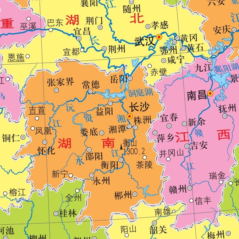 【可选】中国地图地形历史大事年表全图桌面地图【塑料材质】中小学生