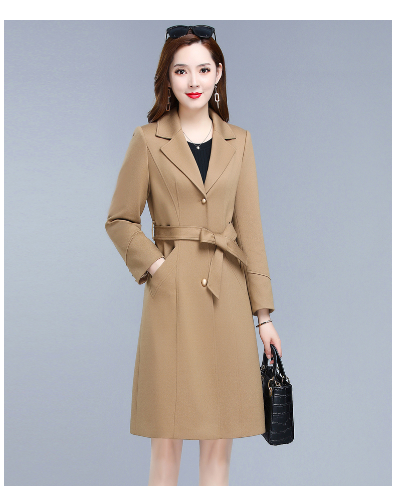 皮尔卡丹轻奢高档女装早秋风衣外套女2021年新款秋装气质女神范高端薄