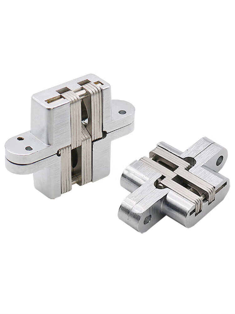 加厚暗合页折叠门隐形门合页十字铰链隐藏铰链暗藏合页暗铰链实心 3号