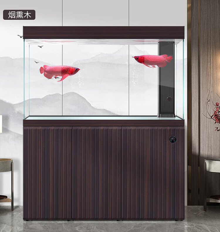 2022新款 汉霸生态鱼缸汉霸鱼缸客厅中大小型一体玻璃金鱼家用落地
