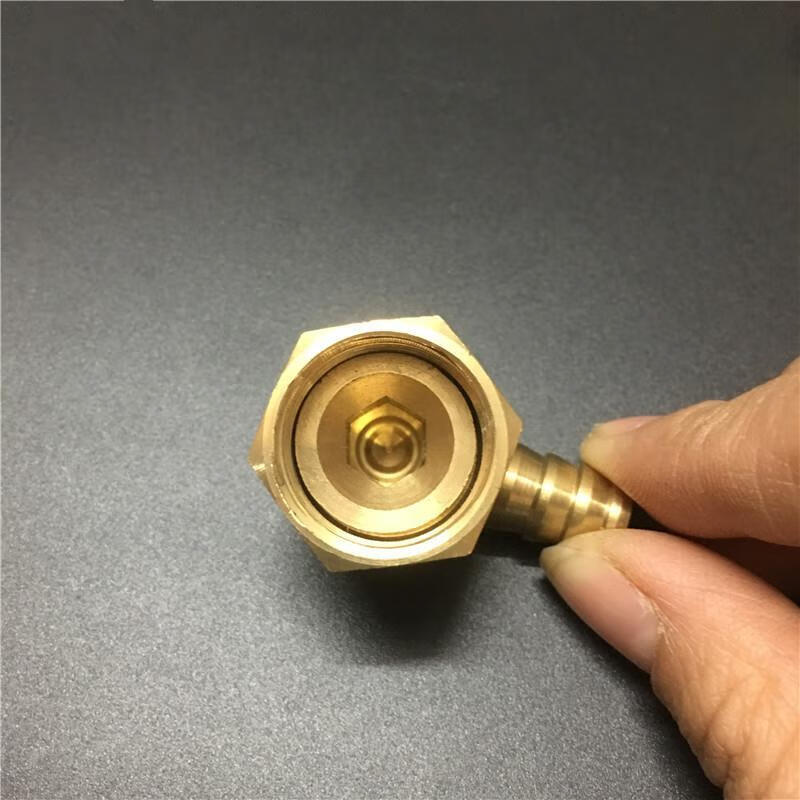 恋品惠 燃气灶接头进气内丝万向转换口90度弯头煤气管外丝宝塔格林铜