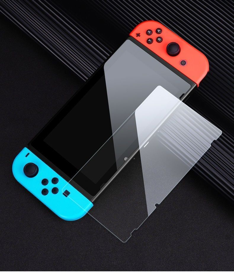 适用任天堂switch钢化膜switcholed游戏机磨砂膜lite全屏保护贴膜