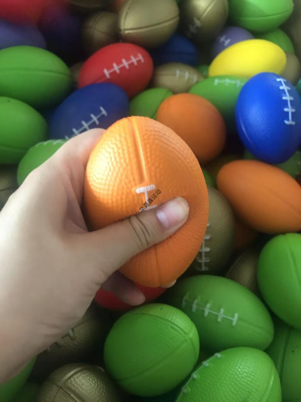 训练中风偏瘫老人锻炼器材手指力量握力器握力圈康复球85厘米橄榄球