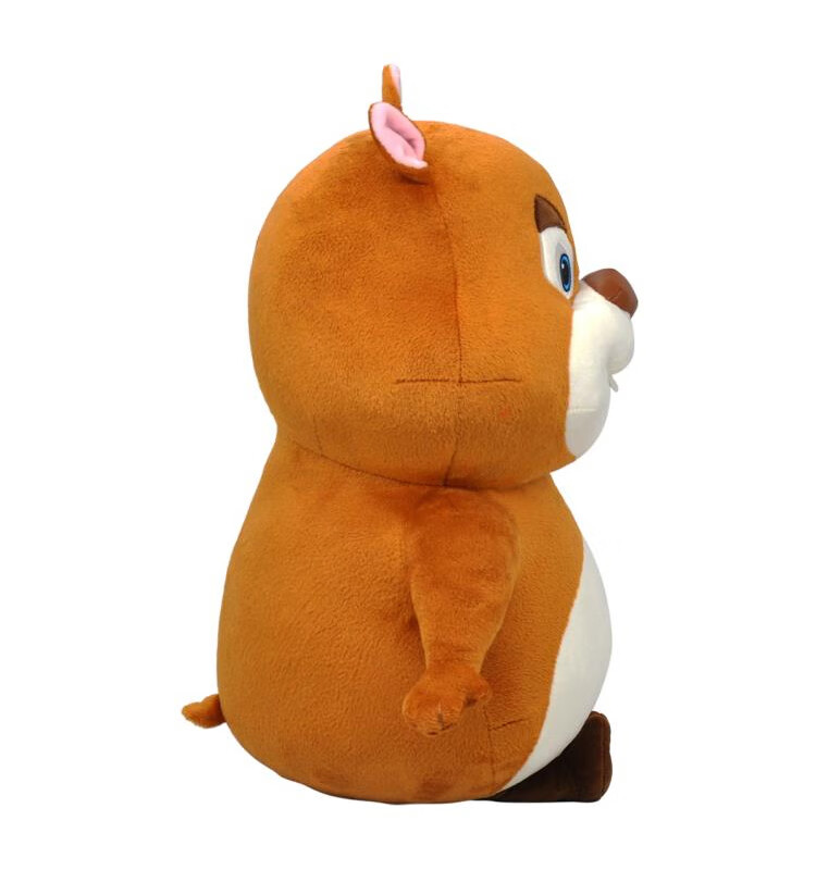 抖音同款熊出没之玩具洞洞幺毛绒公仔怪兽计划熊大熊二光头强房间床上