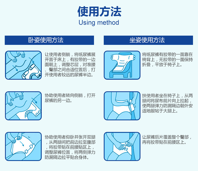 尿片的使用方法图片