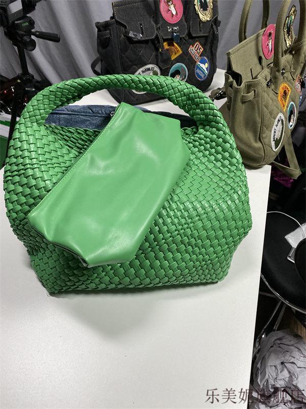 汤丽柏琦高端品质同款 新bv手工编织菜篮子休闲购物托特大包网红带货