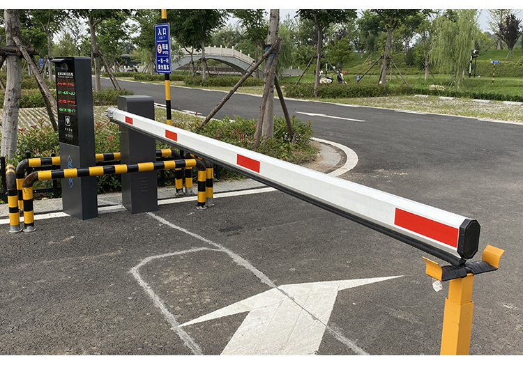 道闸杆小区停车场门卫门禁铝合金栅栏起落升降拦挡车八角胶条直杆八角