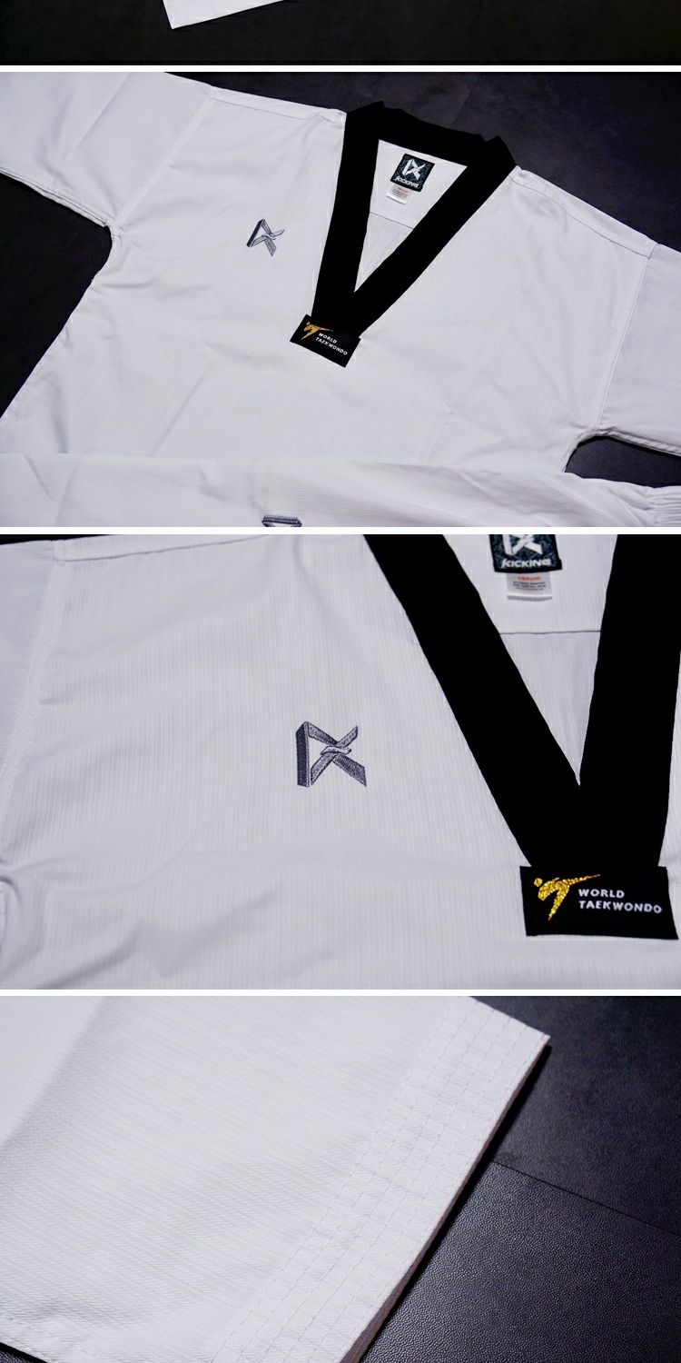 冬季精选银翼款跆拳道服儿童成人道服黑带林楠小学生初学者flash超轻