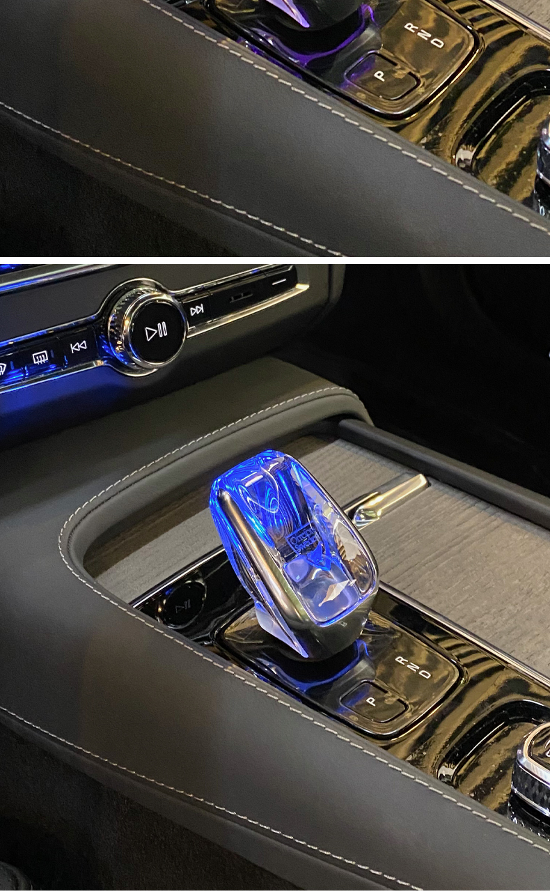 沃尔沃水晶档把s90xc90高配原厂水晶档杆xc60s60xc40改装水晶把头b5b6