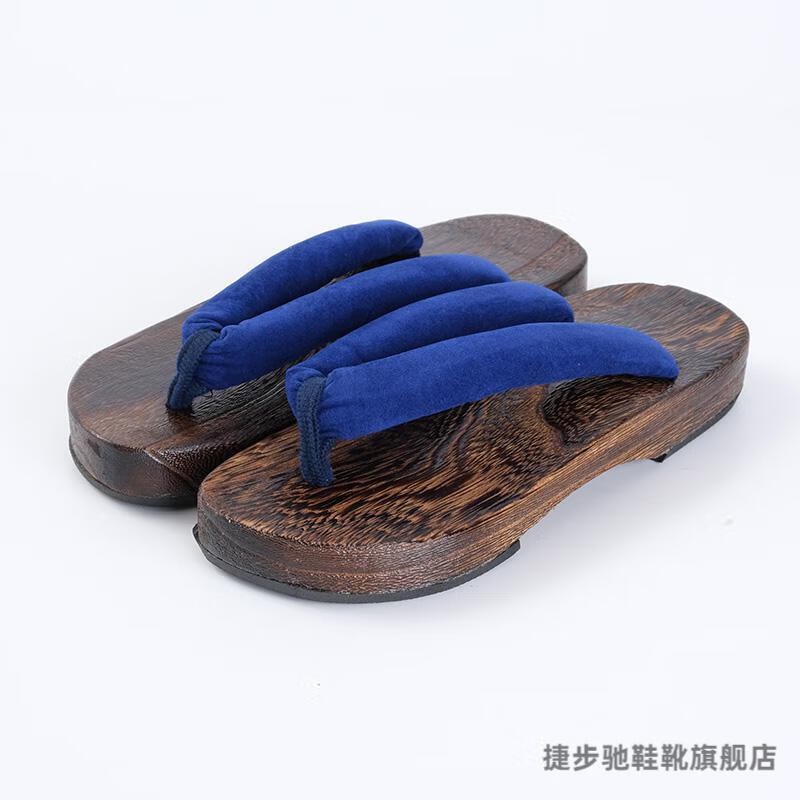 日本式木屐男女情侣款复古风式木屐拖鞋中国风纯手工人字木头鞋日式