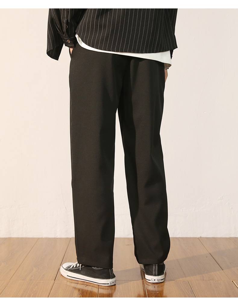 阔腿裤韩版潮牌夏季薄款坠感九分休闲裤子男士男式春夏季百搭潮流商务