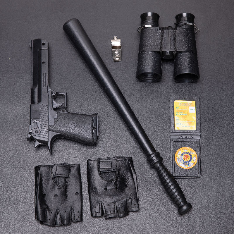 春节不打烊儿童玩具枪吃鸡套装电动声光影视道具手铐枪套小警察手铐