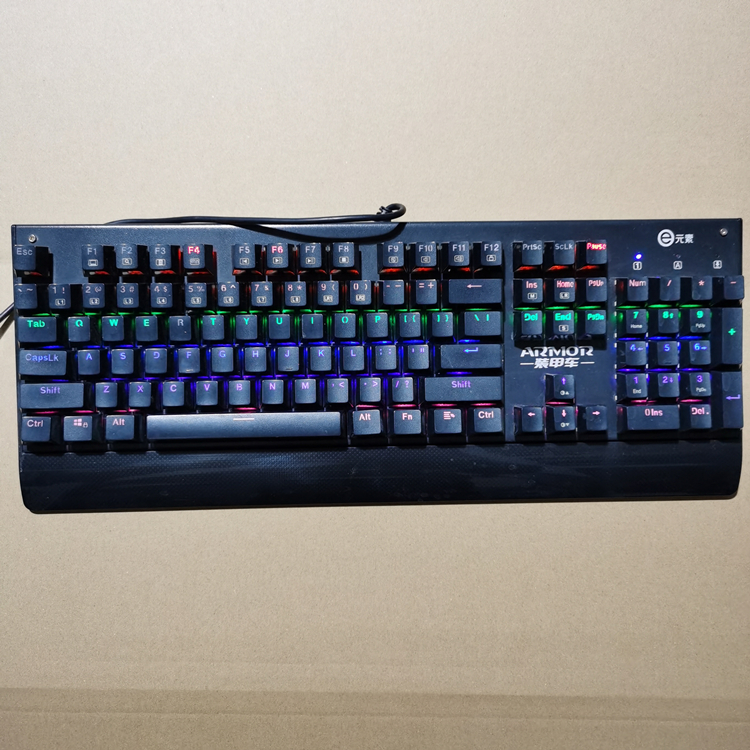 机械键盘达尔优黑轴青轴光轴104键有线电竞无冲双飞燕q820lk光轴标配