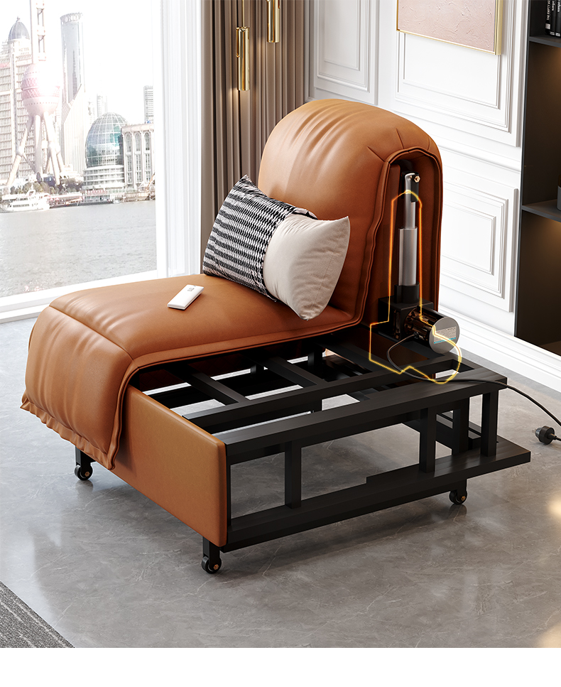 电动沙发床两用 电动遥控伸缩两用智能沙发床双人可折叠客厅小户型