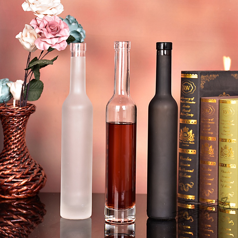 红酒瓶空瓶空酒瓶高档玻璃375ml冰酒瓶红酒瓶空瓶葡萄酒瓶果酒瓶子带