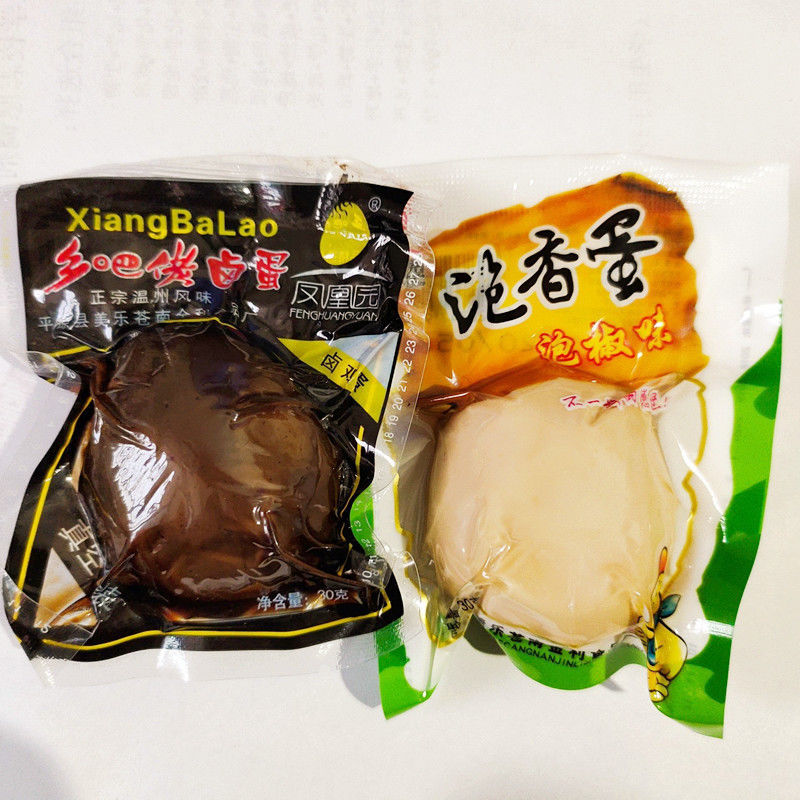 凤凰园乡巴佬无壳卤蛋泡椒鸡蛋泡香蛋熟食开袋即食1*30克下酒菜更多