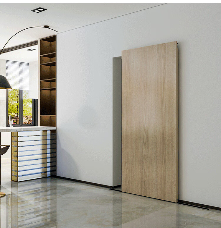 门推拉无轨门卫生间衣帽间厨房玄关隔断隐形轨道门无漆幽灵门song轨道