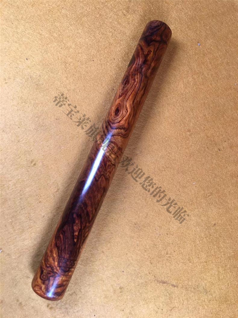 蒂宝莱海南黄花梨木料一木制擀面杖油梨老料木棍家居装饰摆件送礼礼品