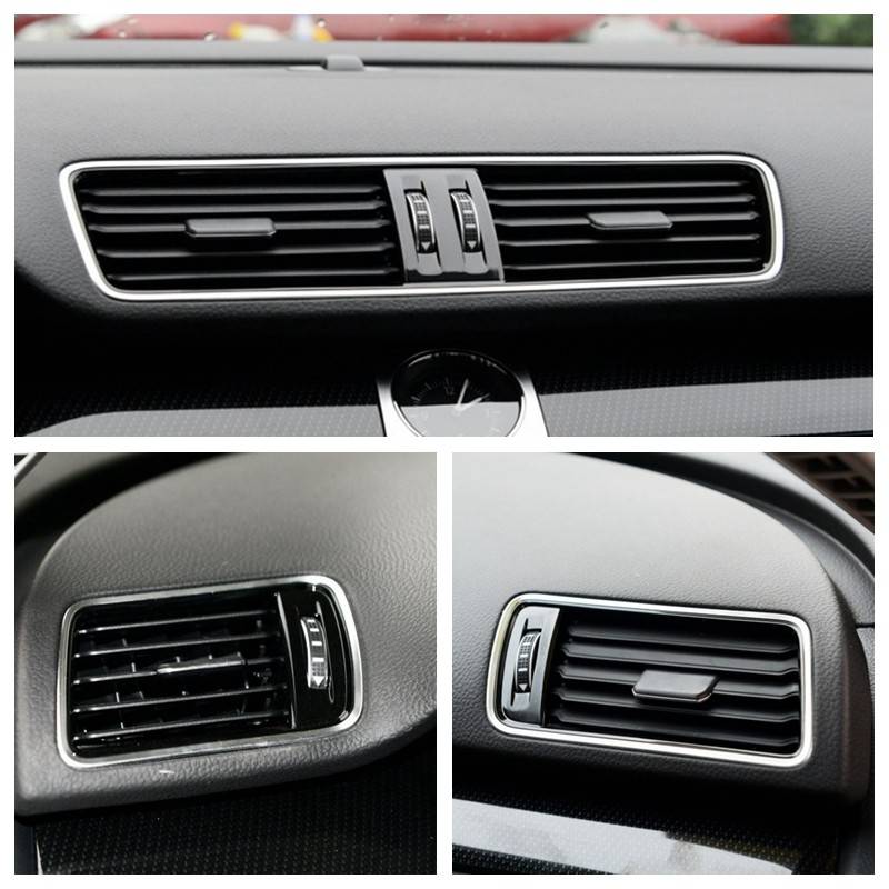 适用新老cc迈腾b6b7仪表台空调出风口暖风口风口百叶亮条通风口磨砂主