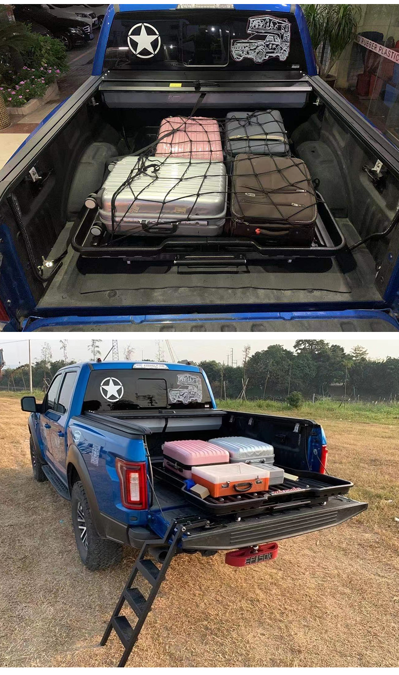 适用于长城炮坦途后斗托盘改装抽屉盘货箱拖盘福特f150皮卡改装后斗