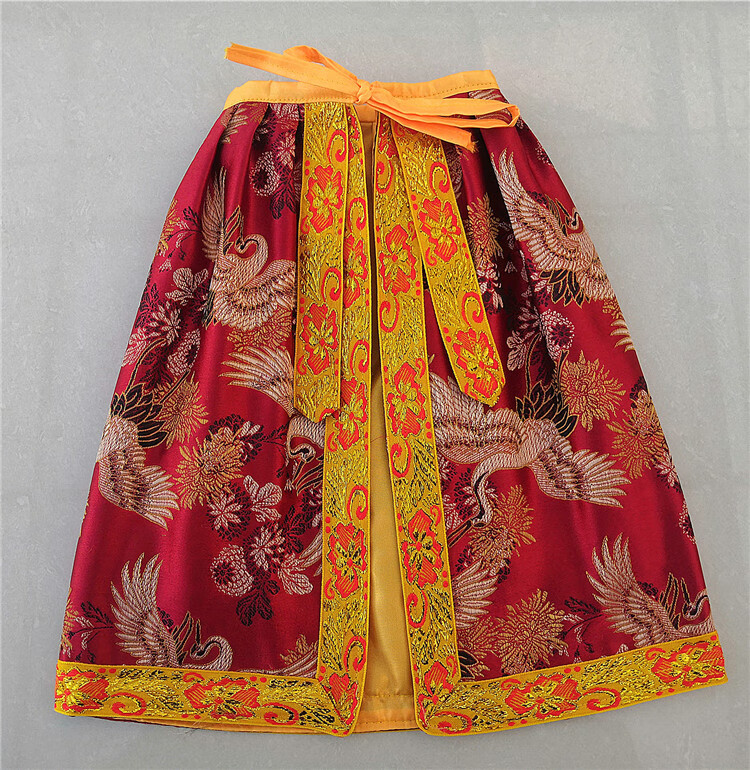 织锦缎佛袍关公观音土地财神娘娘菩萨黑妈妈神像衣袍披风披肩斗篷演出