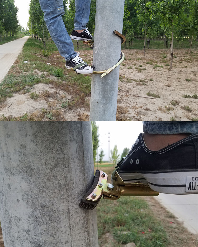 派诺特电线杆脚扣爬杆器国标新款电工脚扣脚蹬水泥杆脚钩电信路灯杆
