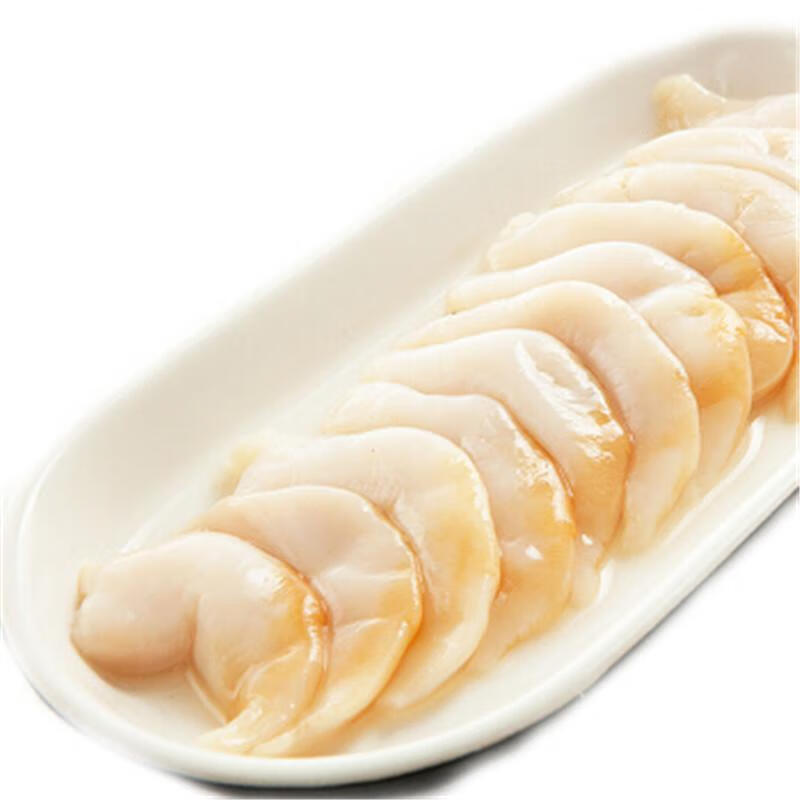 新鲜鸟贝 海鲜鸟贝肉刺身 贝肉白贝海鲜火锅食材 富铭士 500g