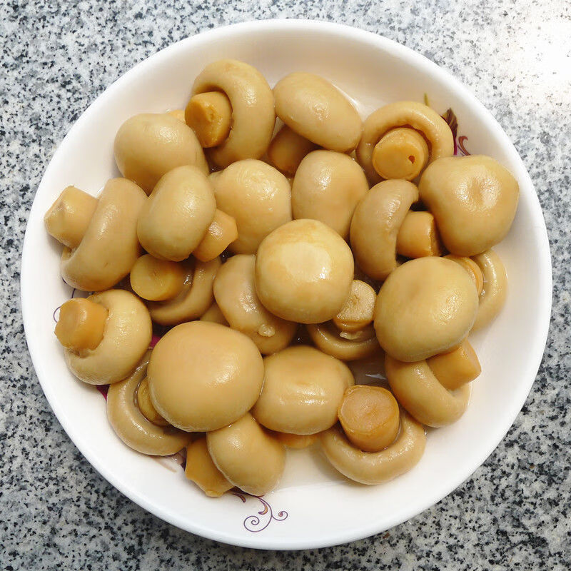 口蘑草菇蘑菇罐头烹饪食材熟食炒菜煲汤凉拌425克罐口蘑罐头1罐