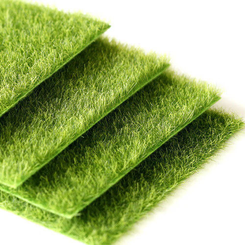 微景观摆件仿真草坪绿色迷你动物搭配装饰品方型草地仿真绿植苔藓