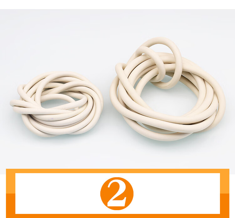 白色橡胶管实验室用真空管抽滤装置过滤耐压管 内径*外径 5*7mm【1米