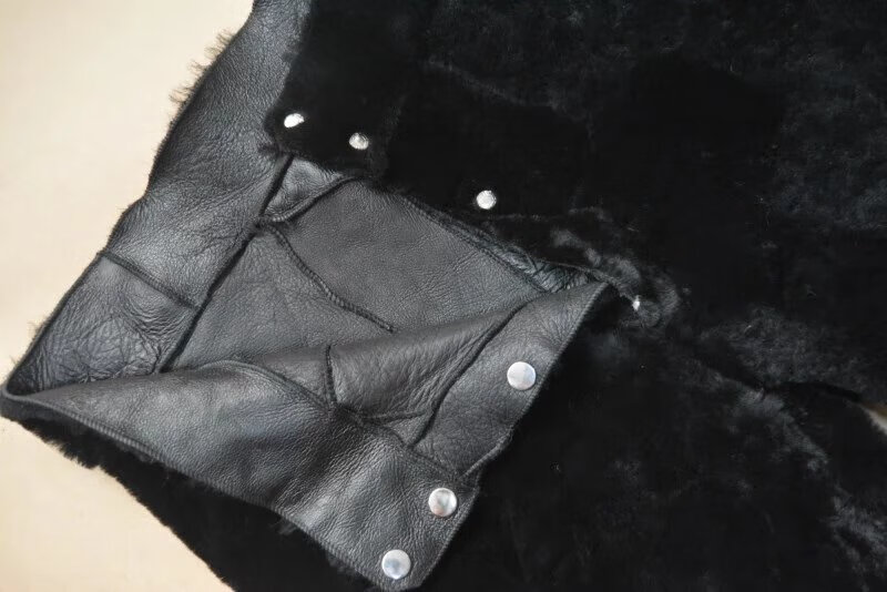 特战防寒裤棉皮裤防寒裤冬季羊剪绒皮毛一体皮裤棉裤羊皮毛内胆高防寒