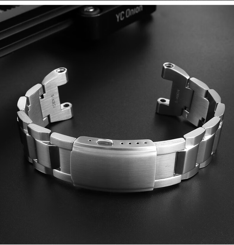 适配卡西欧表带钢铁之心gst-b100/410/w100/s110/w300/210手表带钢带