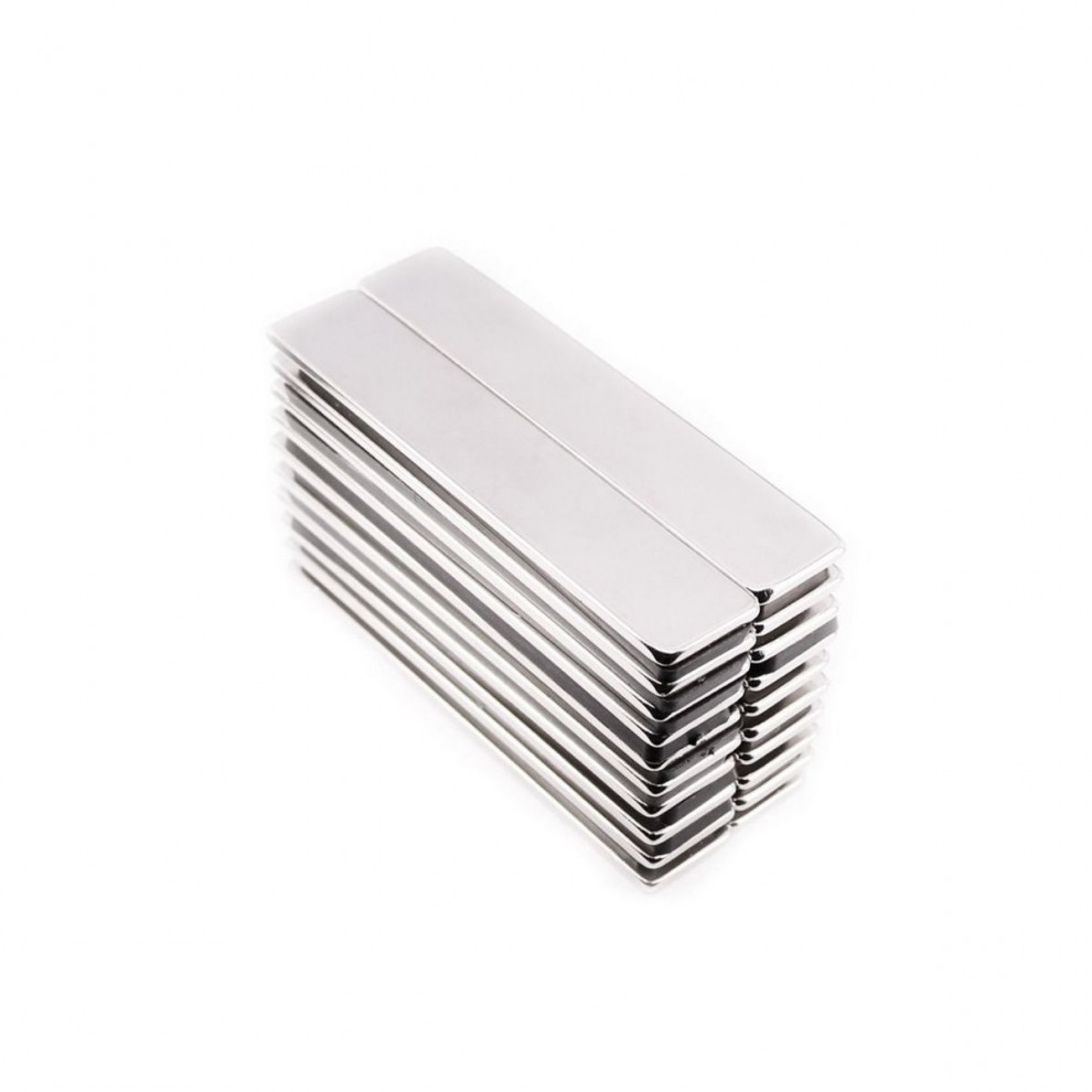 强力磁铁吸铁石强磁长方形高强度钕铁硼永磁铷磁铁磁石长条 100x8x2mm