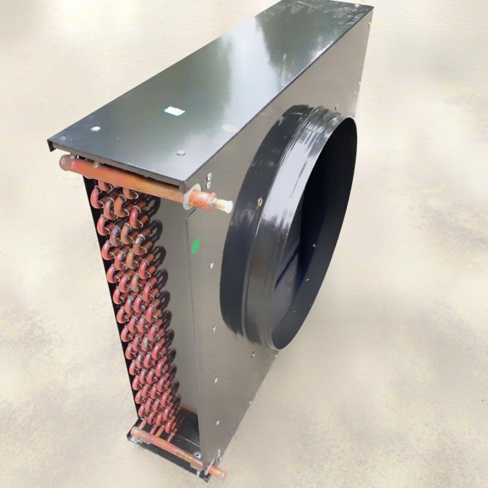 定制风冷水冷冷凝器冷柜实验箱冷库制冷机组铜管铝翅片冷凝器散热器50