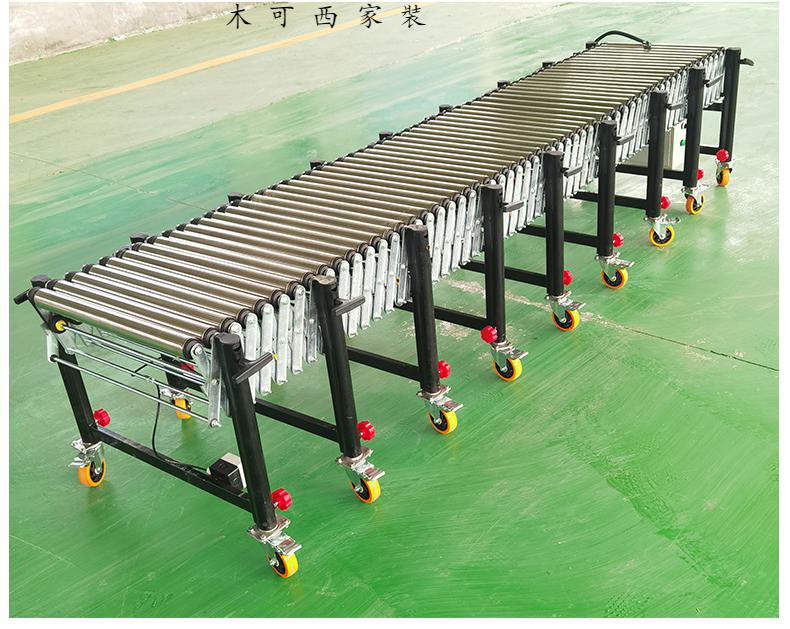 动力滚筒线输送机伸缩传送带可升降转弯装车电动流水线滚筒输送机定制