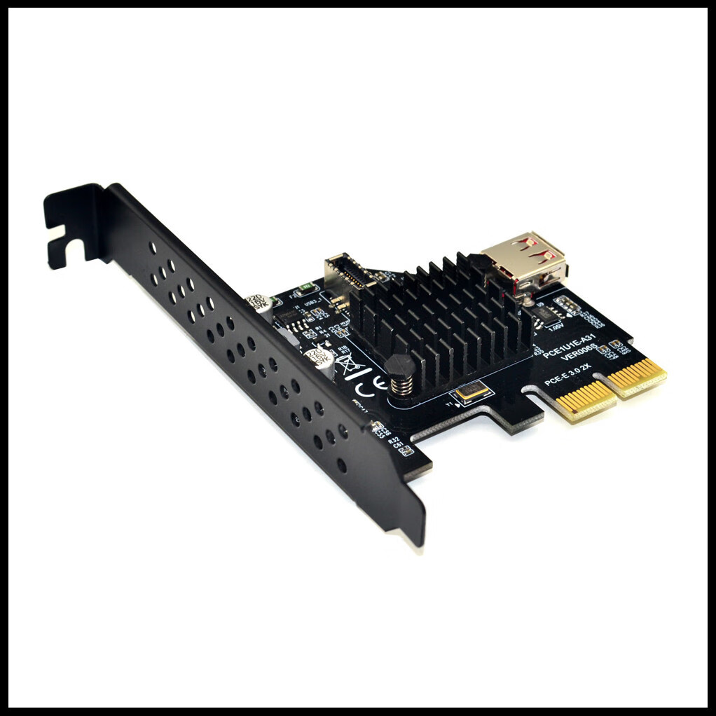 1前置type-e扩展卡pcie x2转type-c前置祥硕asm3142芯片 type-e扩展卡