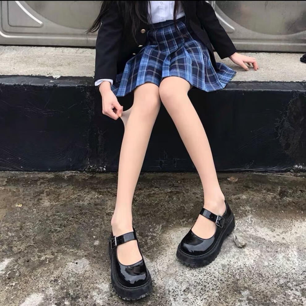 源味儿丝袜盲盒 飞机打丝袜手套jk黑丝15d薄丝袜cos女连裤袜肉肤色