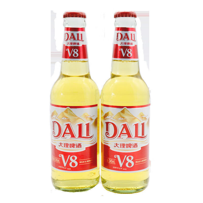 云南大理v8啤酒瓶装云南特产听装风花雪月大理v8罐装小麦啤酒整箱 470