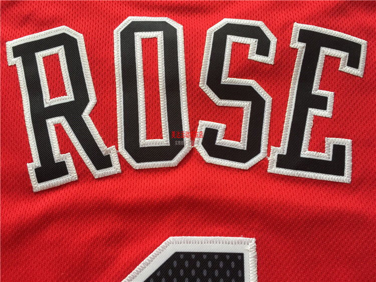滕讯体育同款刺绣公牛队罗斯球衣1号复古rose德里克尼克斯4球裤篮球服