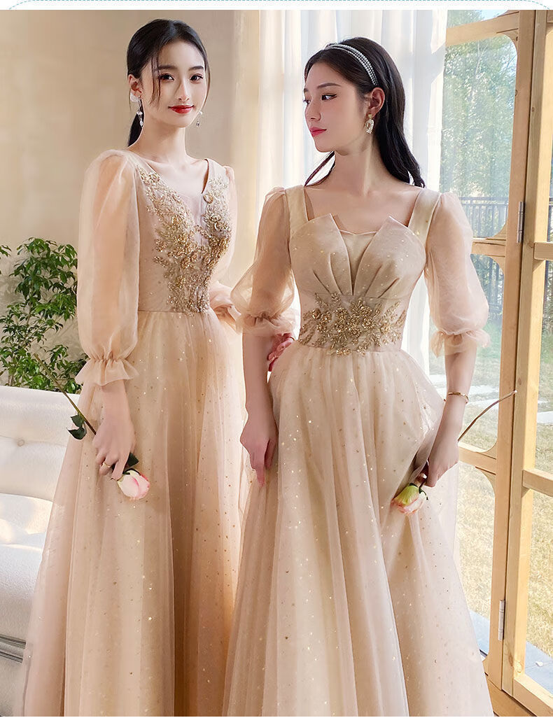 伴娘服装姐妹团礼服套装伴娘服2022新款春夏季姐妹团晚礼服平时可穿