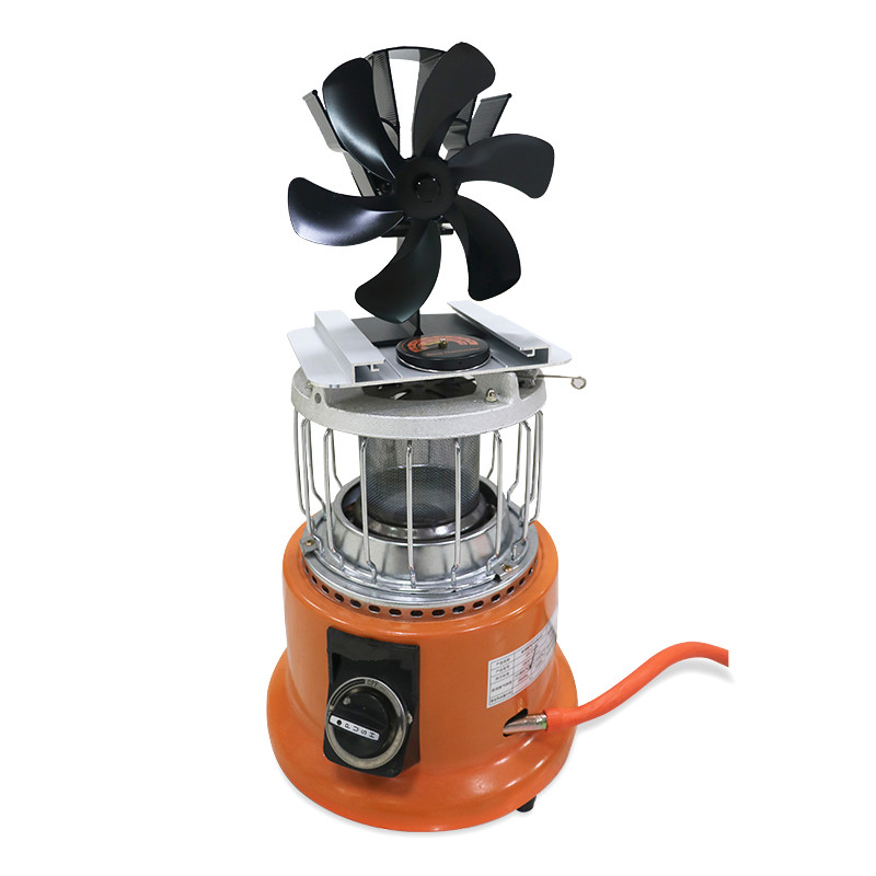 用热能风扇户外旅行野营帐篷内用取暖风扇壁炉风扇燃气炉风扇3片风叶