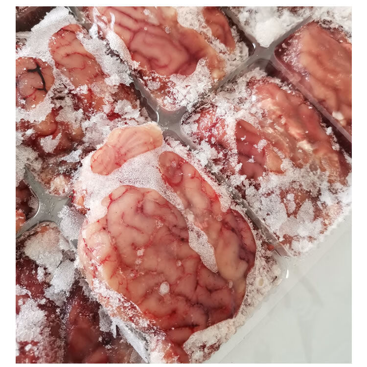 花 真空生羊脑 1-4斤装 蕾拉古蒂 新鲜冷冻羊脑4斤【20副左右】【图片