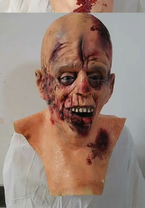 【精选】万圣节恐怖面具鬼屋密室逃脱骷髅女鬼丧尸僵尸恶心吓人鬼脸