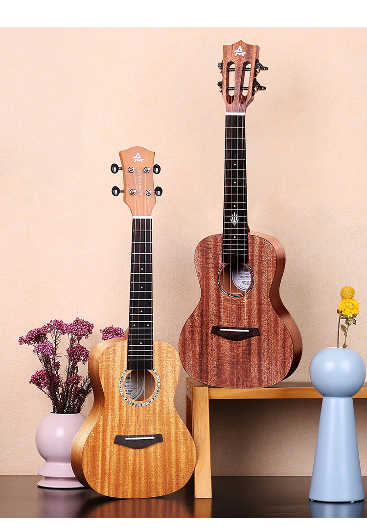 雕刻ajima艾吉玛尤克里里儿童女初学者乌克丽丽学生成人小吉他21英寸