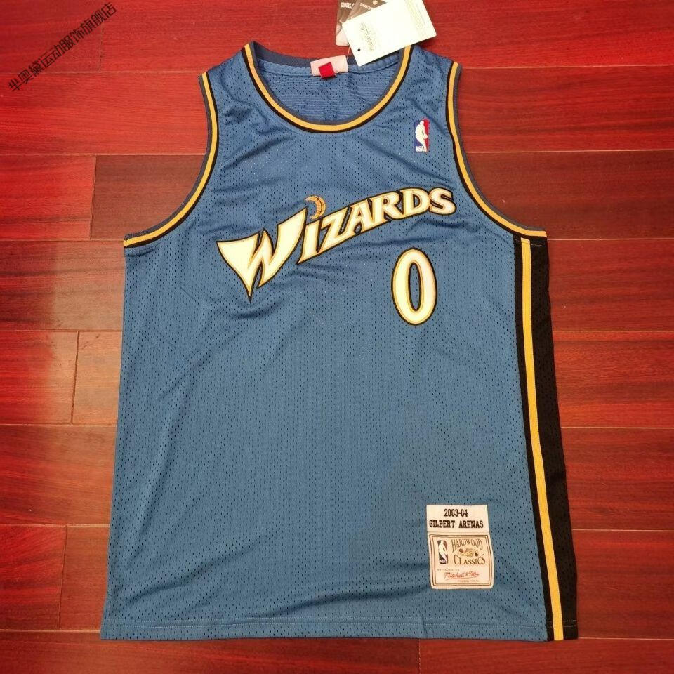 腾讯·体育nba奇才队0号大将军阿里纳斯复古刺绣网眼球衣潮流背心芈