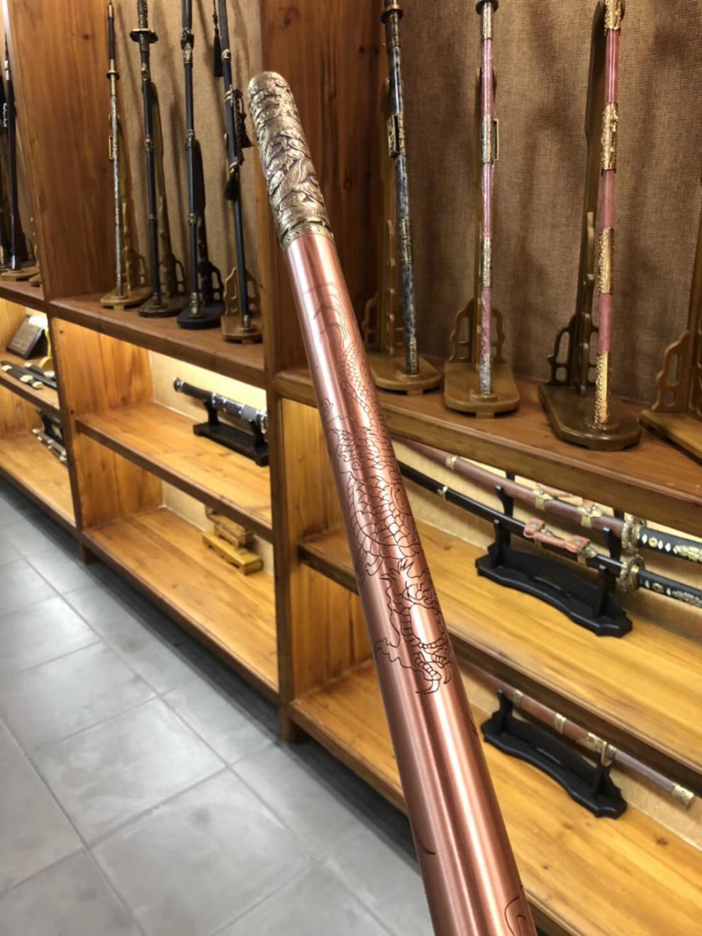 手工实心棍棒孙悟空定海神针金箍棒十八般兵1器收藏摆件练武强身健体