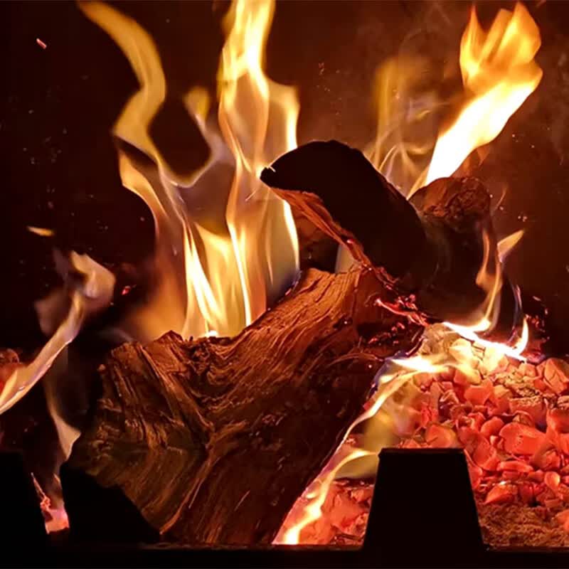 户外烧烤烧火木头柴火木柴果木柴原木枣木苹果木劈柴材硬杂木直销95斤