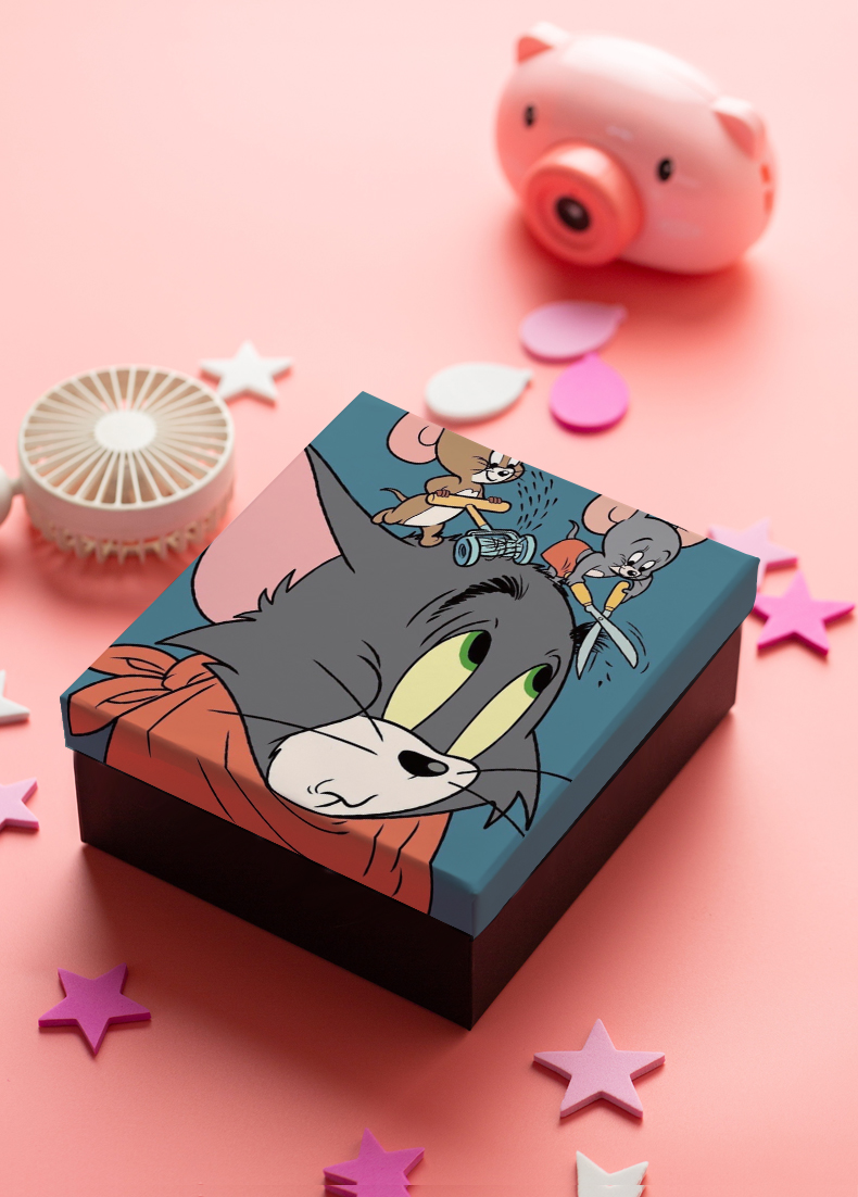 手表礼盒空盒猫和老鼠送男孩生日礼物盒空盒子特大号卡通装零食手表