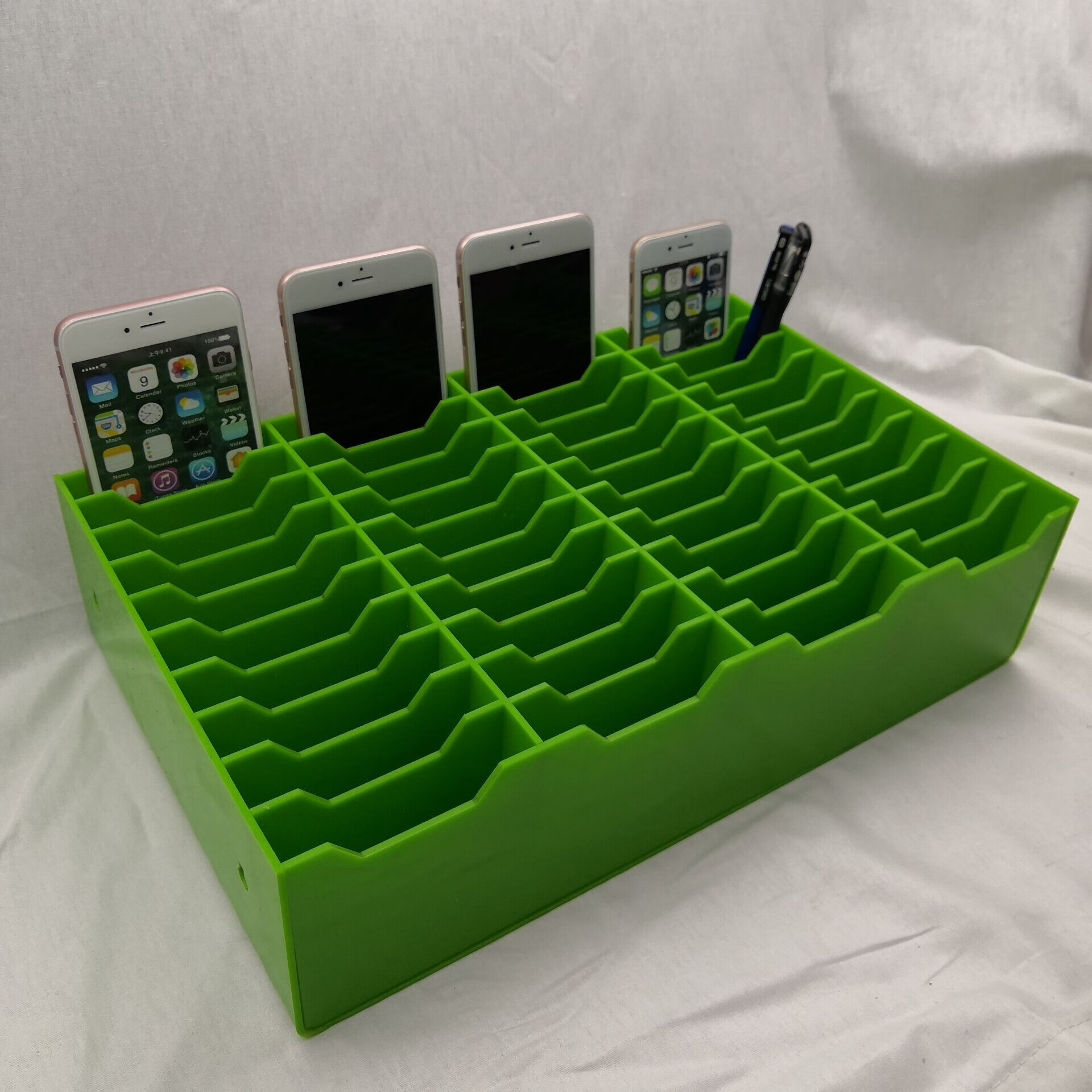 放手机的收纳盒储物盒睫毛收纳配件放置盒存放粉红色10格请备注颜色