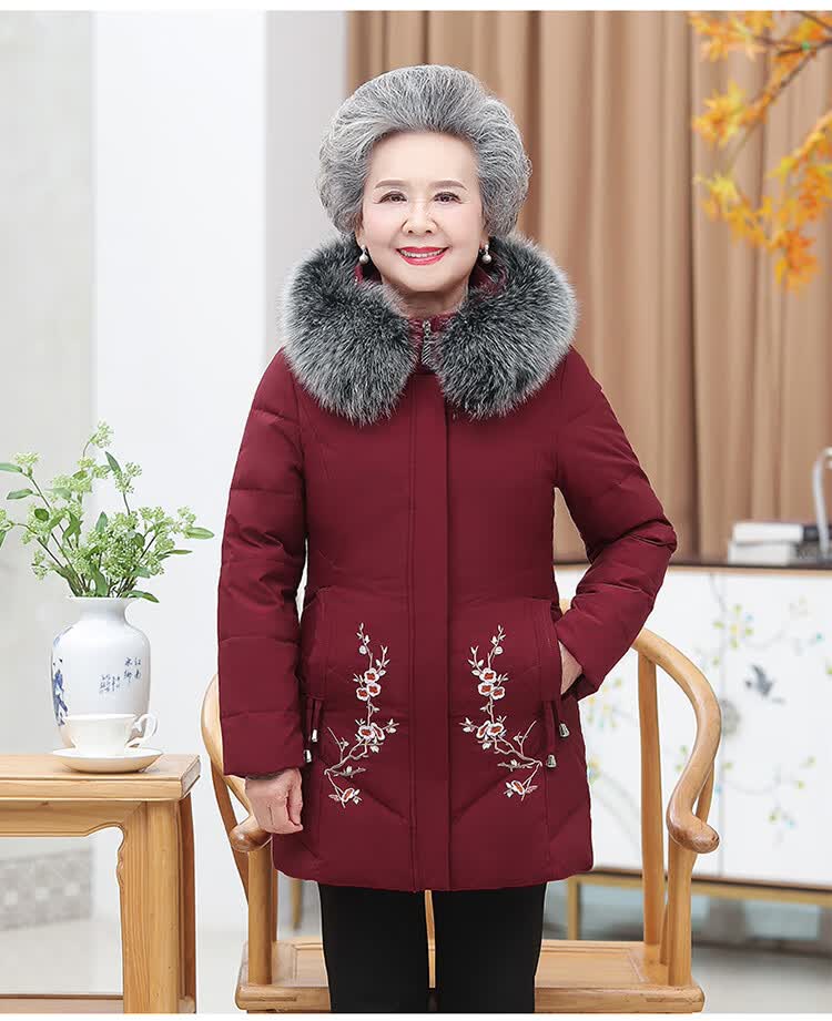 加肥加大老奶奶外套奶奶冬装棉服老年人冬装女棉衣老人衣服棉袄60岁